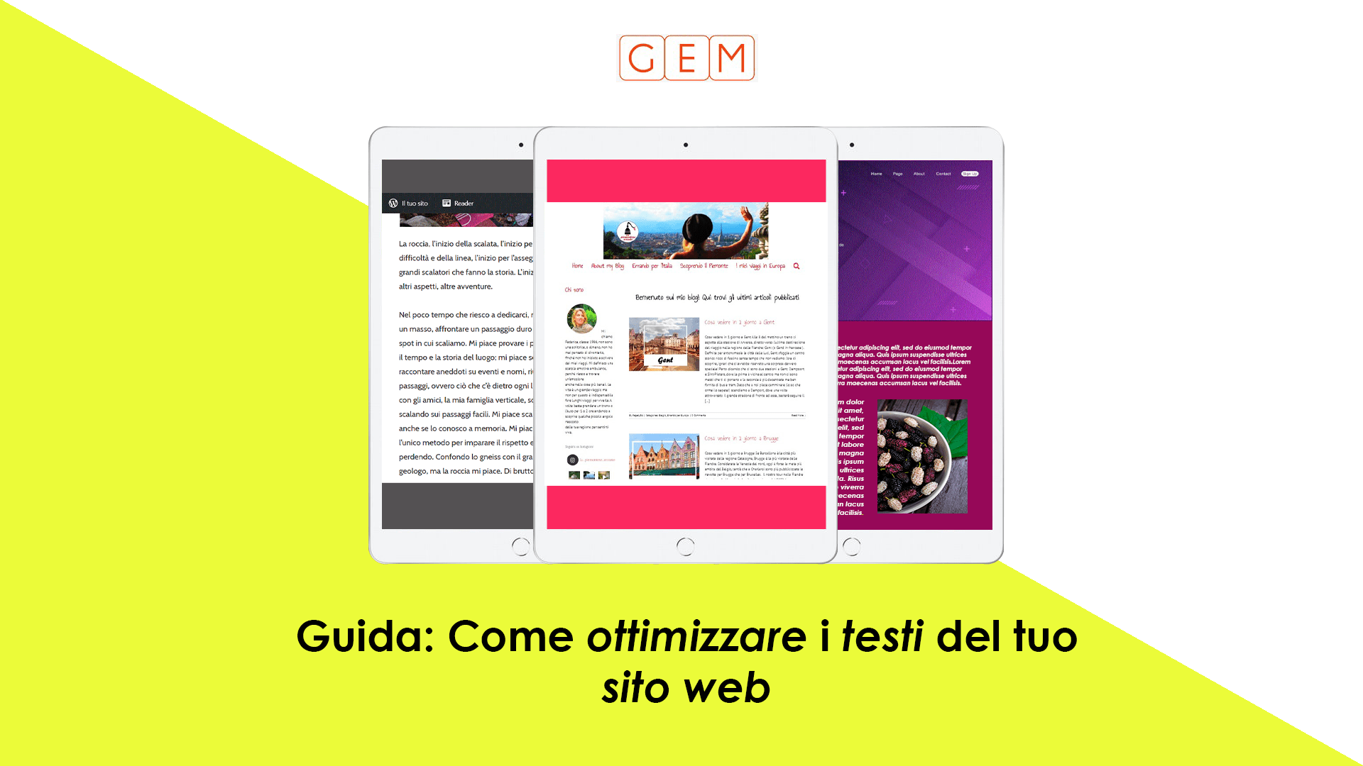 ottimizzate testi web